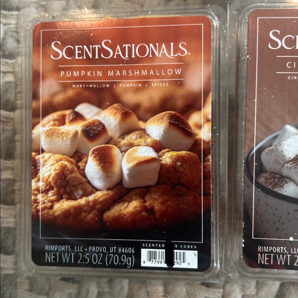 10 New Scentsationals fall wax cubes cinnamon pumpkin cookies fallen leaves - Picture 8 of 9